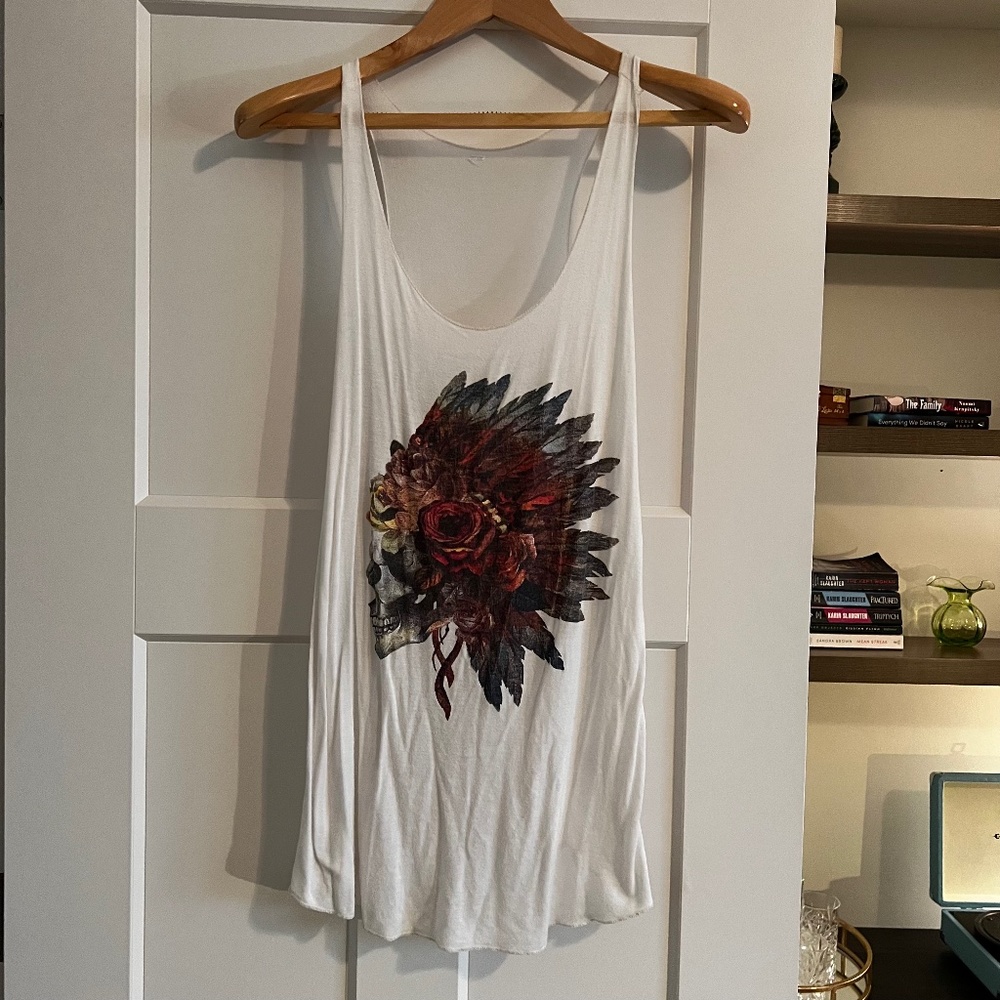 Women's Long Racerback Tank, Large